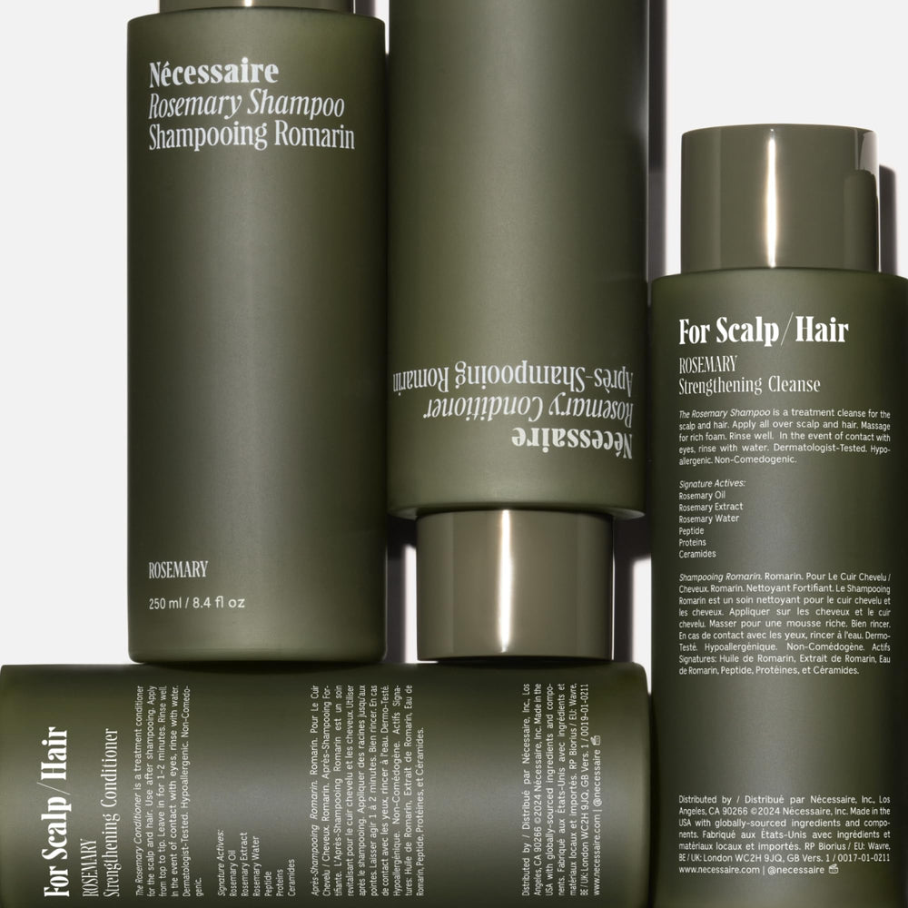 Nécessaire Rosemary Hair Duo packaging box showcasing the duo