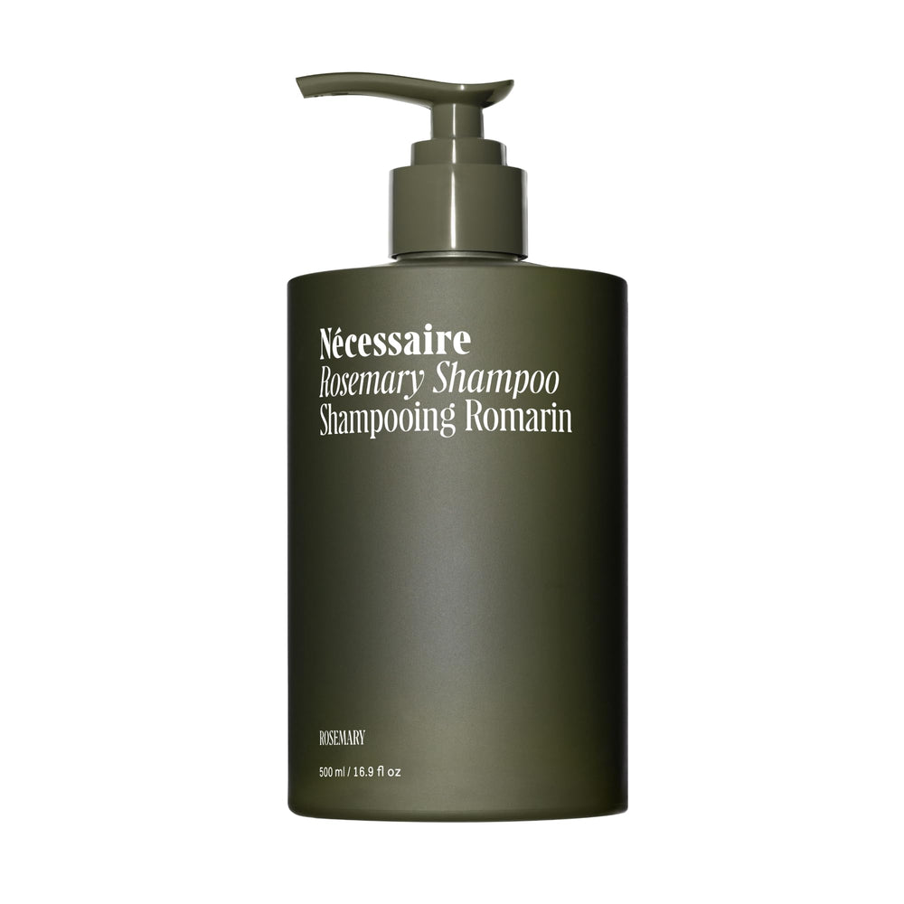 Nécessaire Rosemary Shampoo with Pump bottle for daily cleansing and resilient hair.
