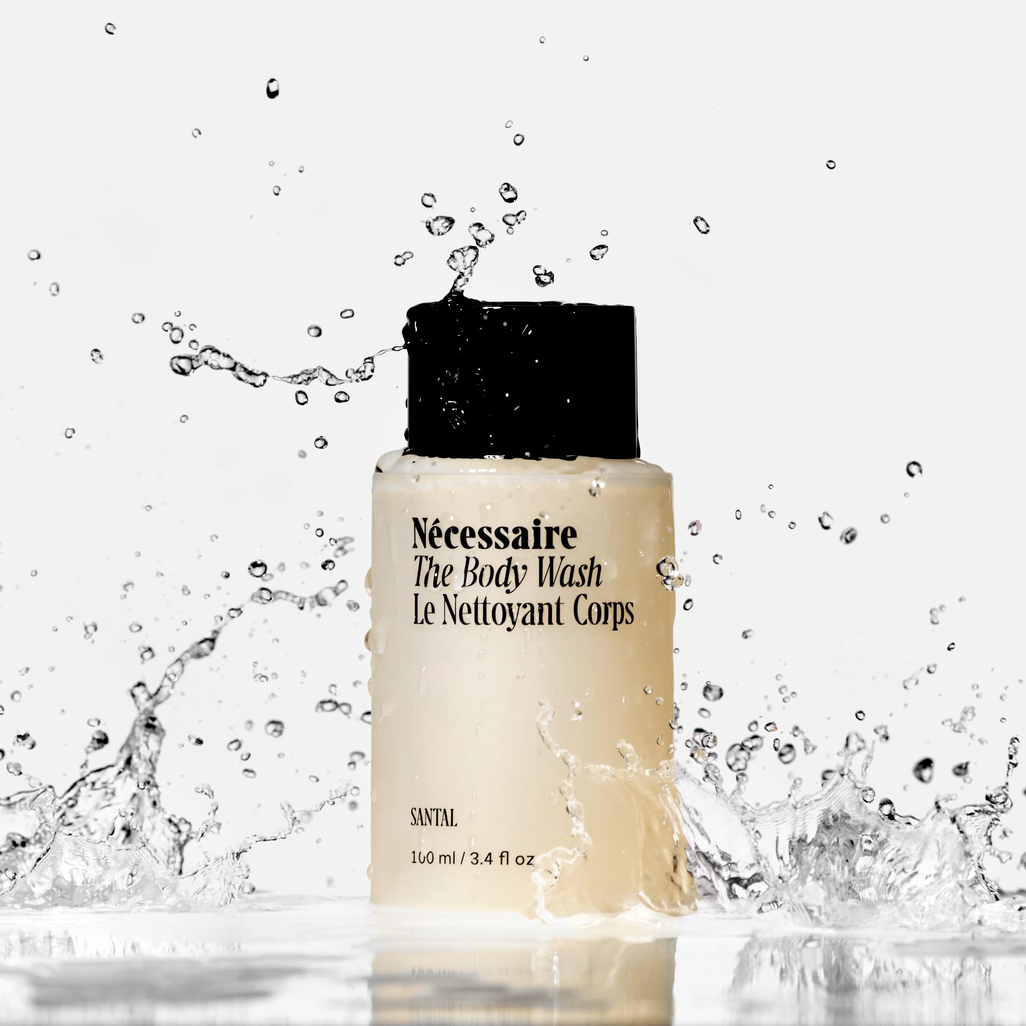 Nécessaire Santal foamy lather demonstrates rich, gentle cleanse