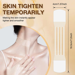 Neck Tightening Patches usage-guide visuals show simple step-by-step application.