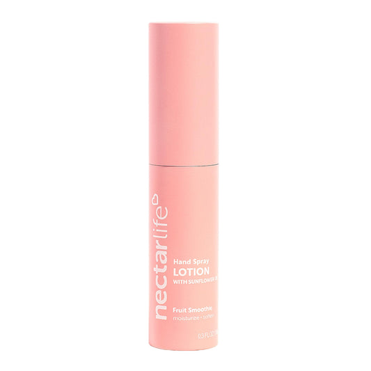 Nectar Life hydrating hand spray bottle front, compact travel-ready design for on-the-go moisture