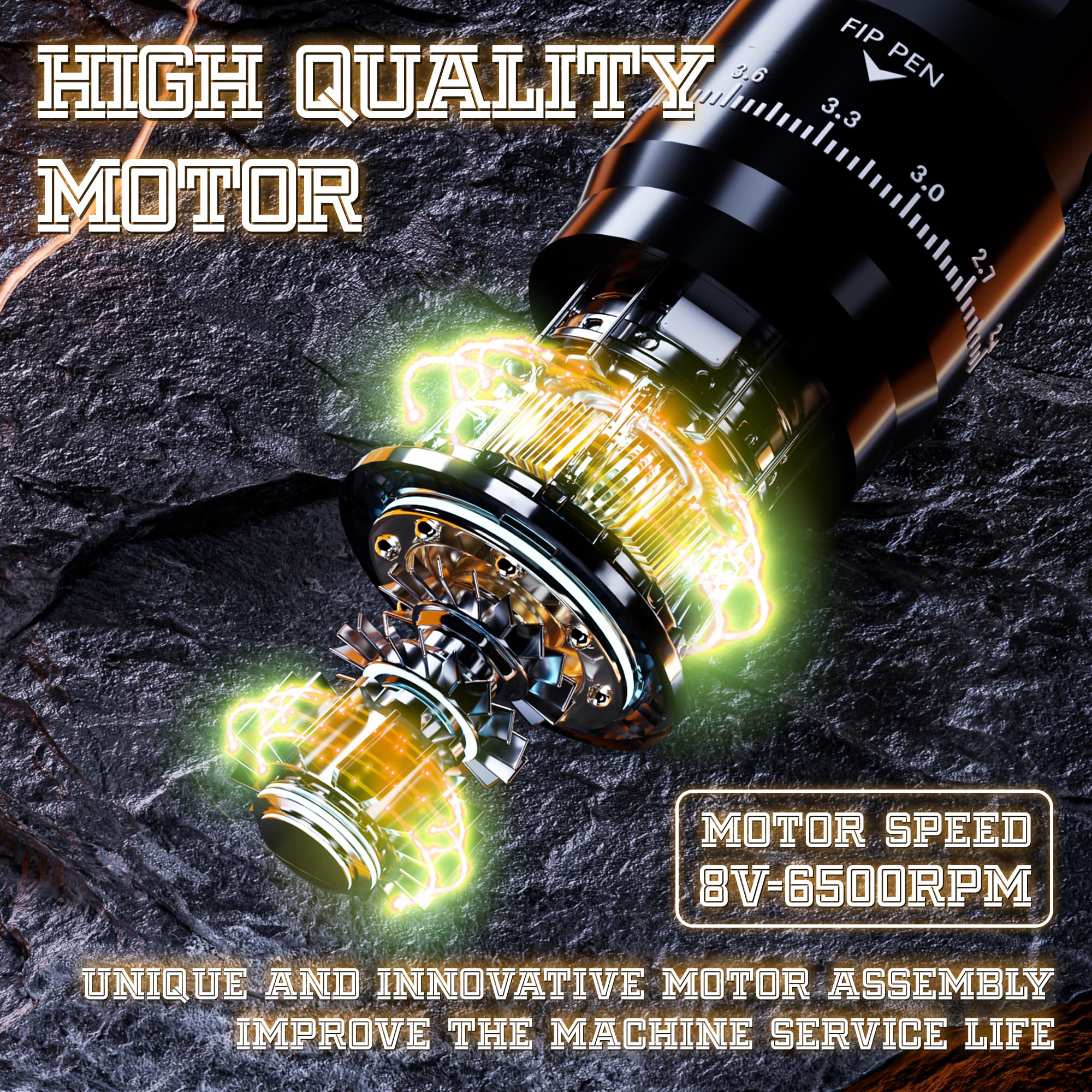 NEDPAIN 9500RPM motor delivers strong performance with quiet operation.