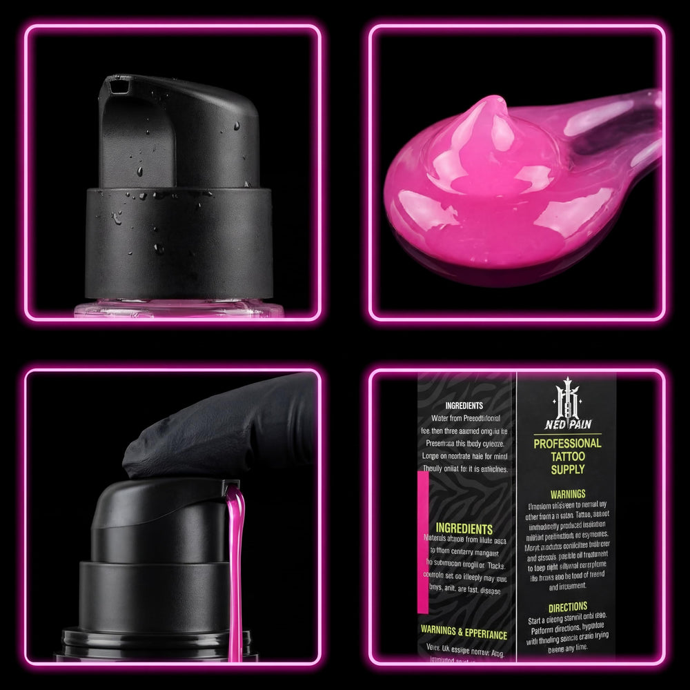 Pink tint shows exactly where the gel is applied for precise placement.