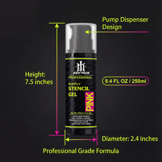 NedPain 8.4 oz bottle ideal for busy studios and multiple sessions.