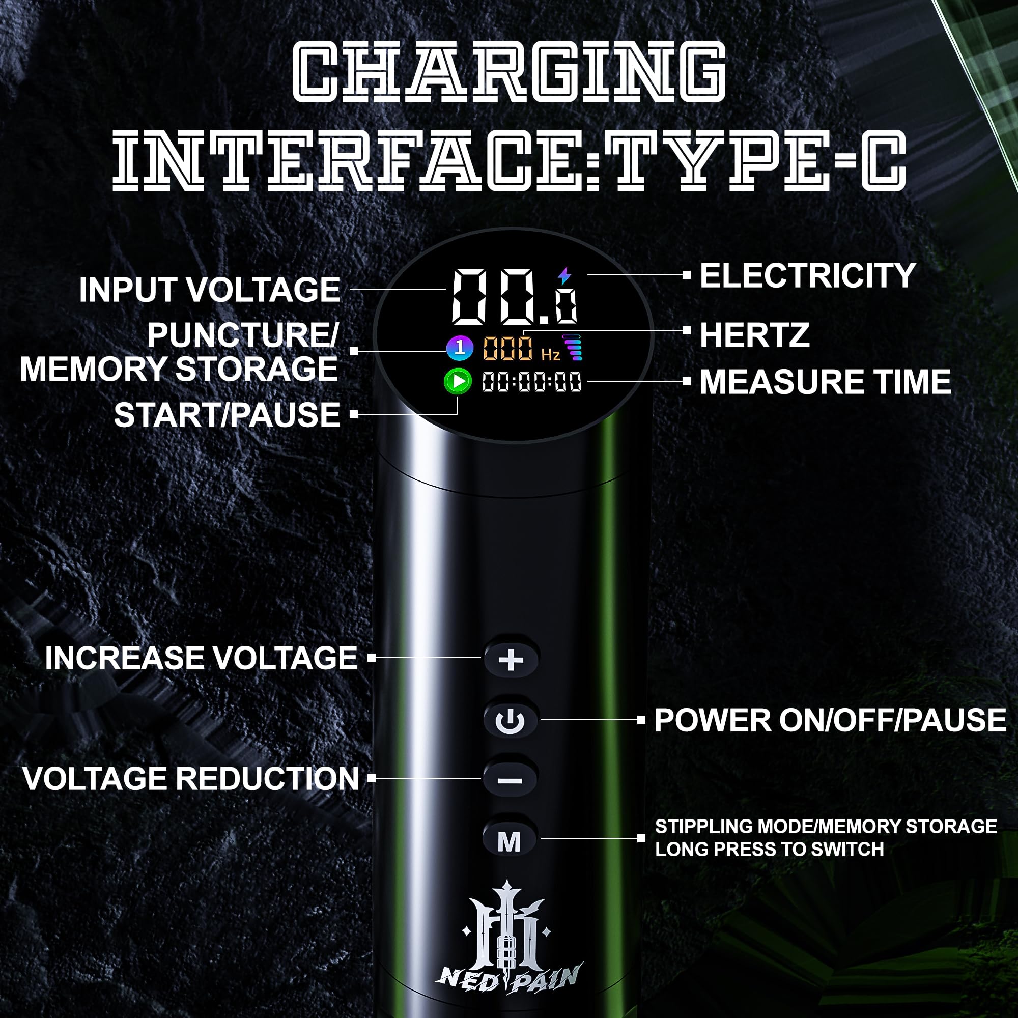 NedPain Type-C cable for quick recharging