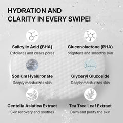 Needly Daily Toner Pad with BHA and PHA for clearer skin.