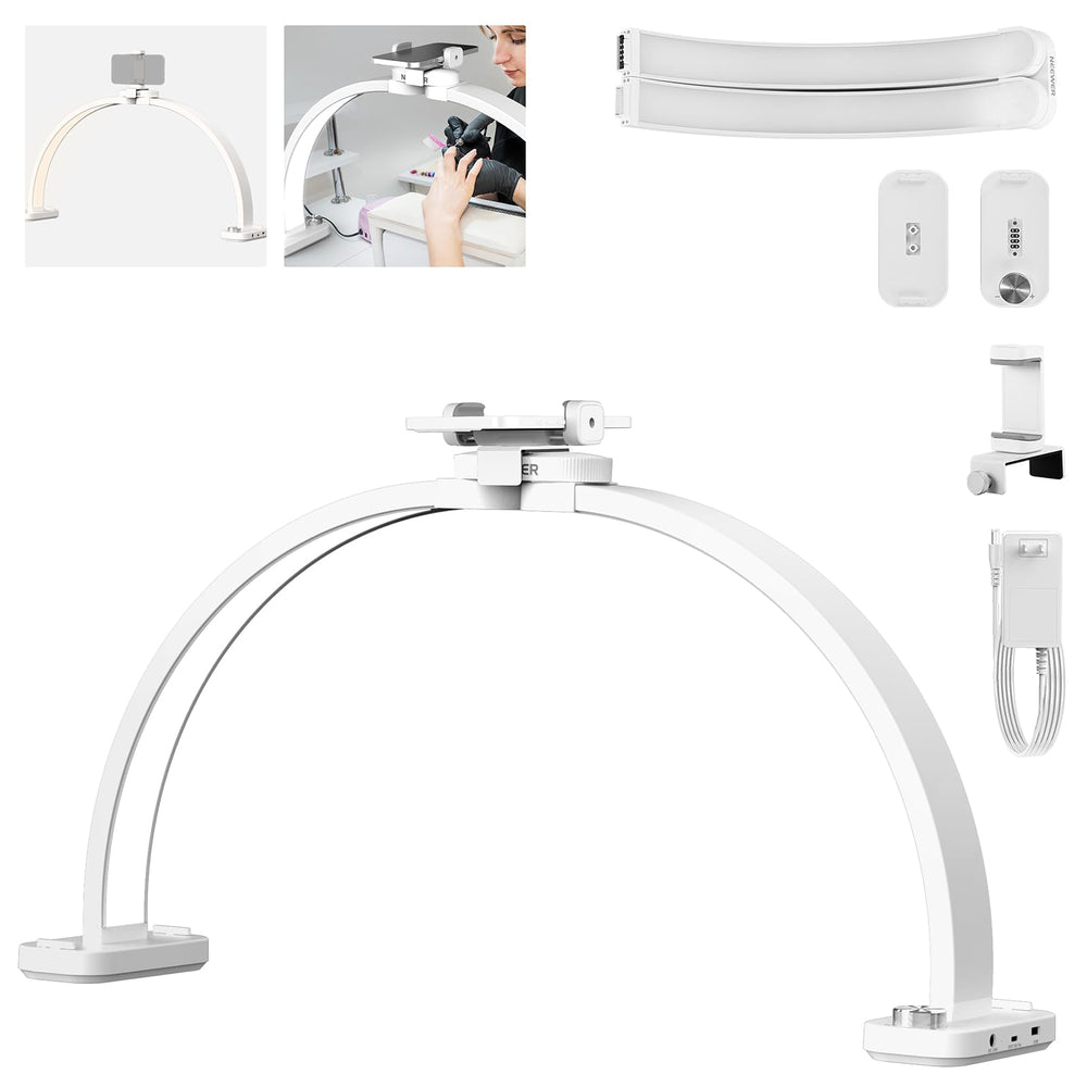 NEEWER Basic HM01-D foldable arc lamp for compact desk nail art lighting