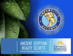 Nefertiti's Secrets frizz-control oil smooths curls for defined texture.