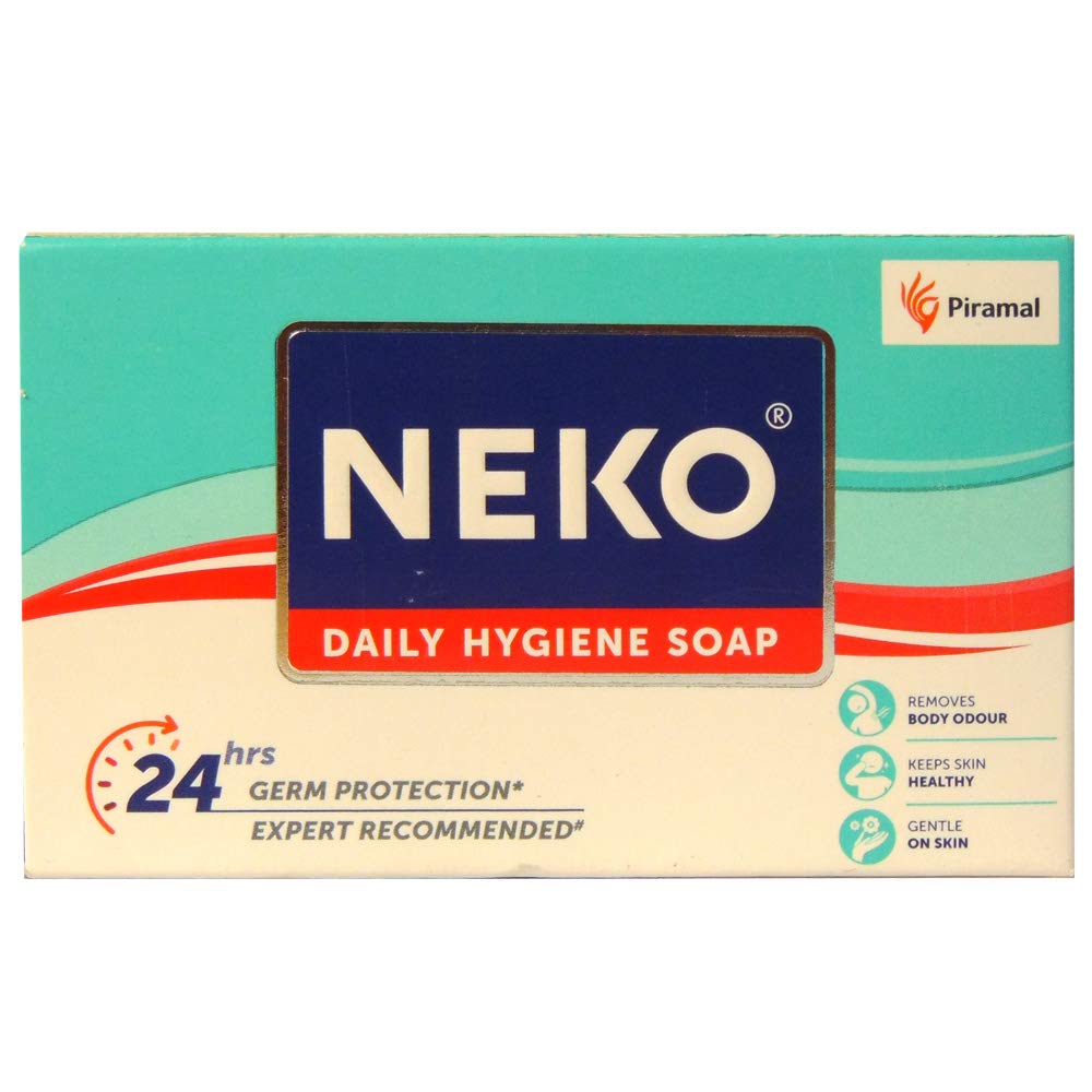 Neko medicated soap bars 3x100g front view with clean lather