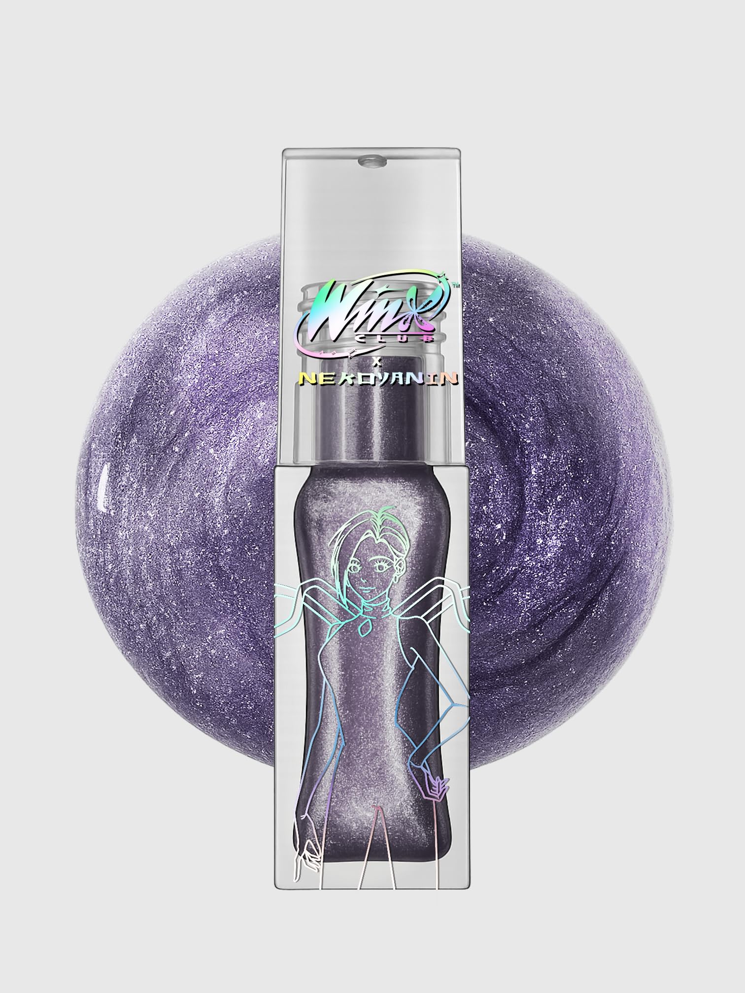 Nekoyanin Winx Club Glitter Lipgloss packaging with collectible art elevates display appeal.