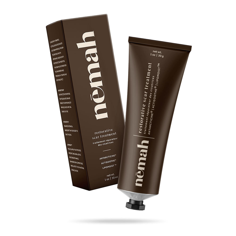 Nemah-1oz-scar-cream-packaging offers convenient daily use