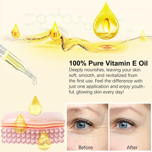 NenMaoKeNu Vitamin E Oil being gently applied to the face and neck for hydration