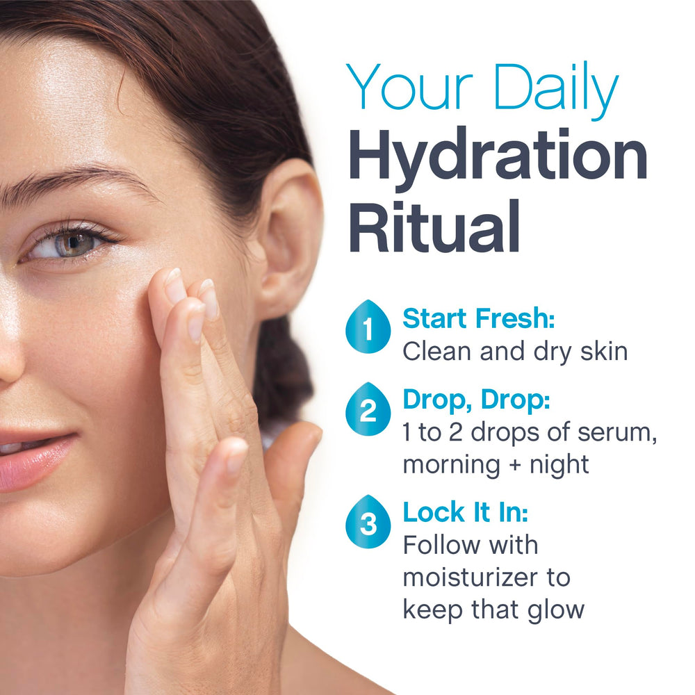 NeoCell serum preps skin for morning routine with quick absorption.