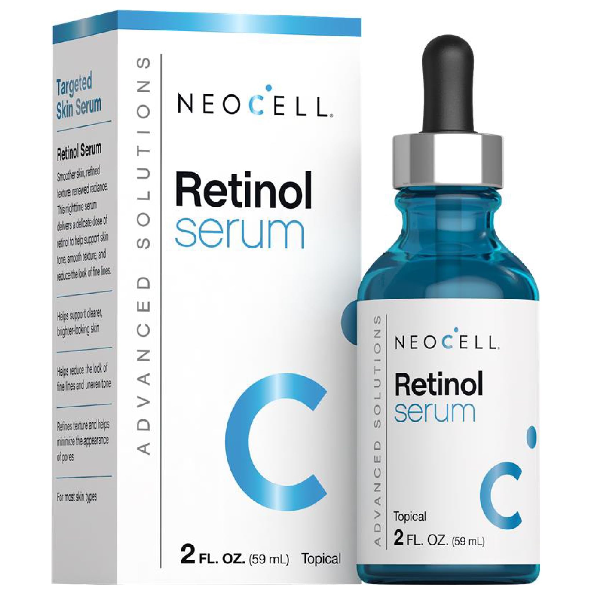 NeoCell retinol serum bottle front for nightly skincare routine