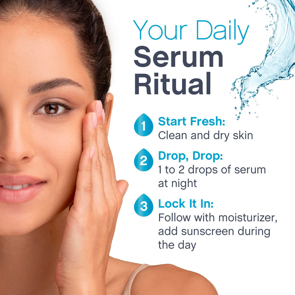 NeoCell retinol serum bottle with matte finish texture