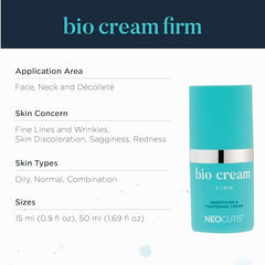 NEOCUTIS Bio Cream Firm jar top view with compact packaging.