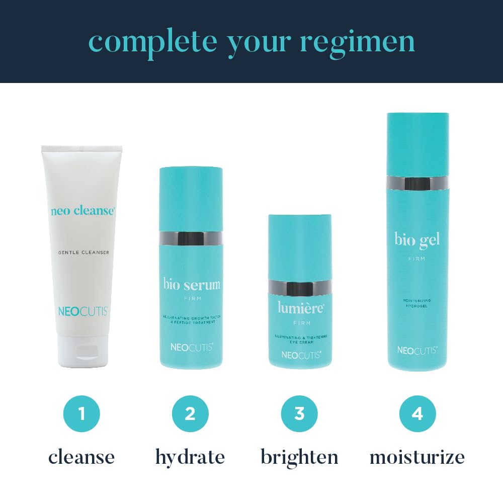 NEOCUTIS Bio Gel Firm routine shot suggests morning skincare steps