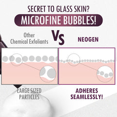 CREAMY foam detail from NEOGEN code9 Mousse indicating gentle exfoliation