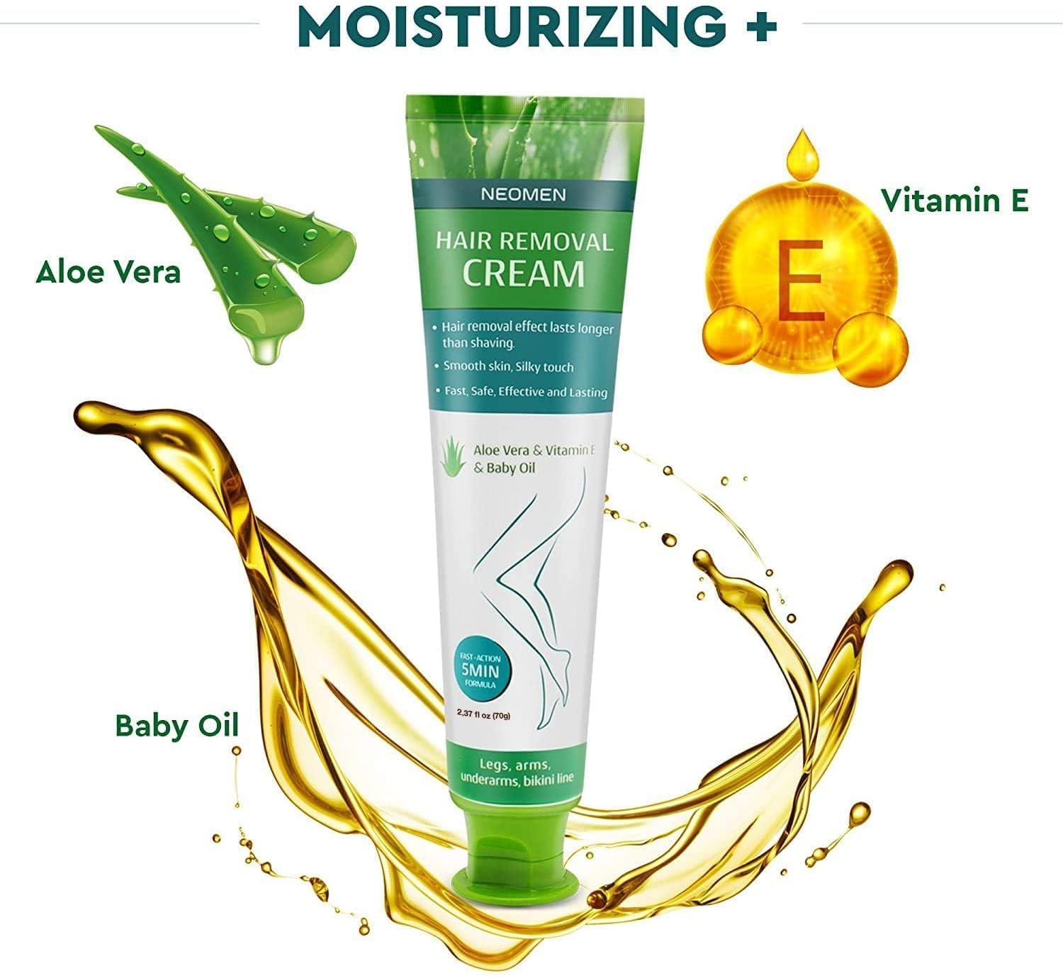NEOMEN Hair Removal Cream bikini area gentle, effective depilation.