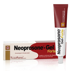 Neoprosone Skin Brightening Gel bottle shown for daily use.