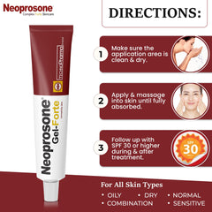 SPF-30 label indicates protection during treatment.