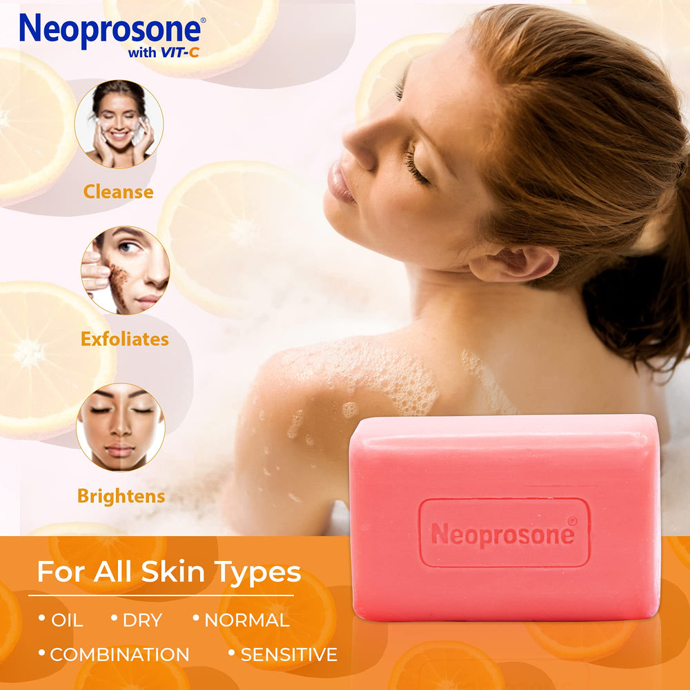 Neoprosone Soap packaging with label details aids storage and gifting.