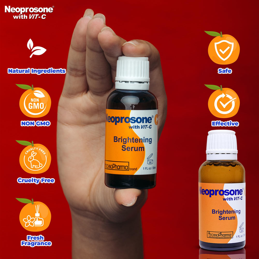 Neoprosone bottle and castor oil visuals emphasize nourishing hydration.