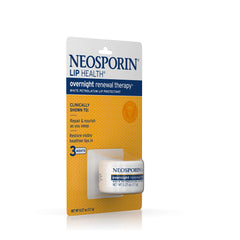 Front packaging of Neosporin Lip Health Overnight Renewal Therapy