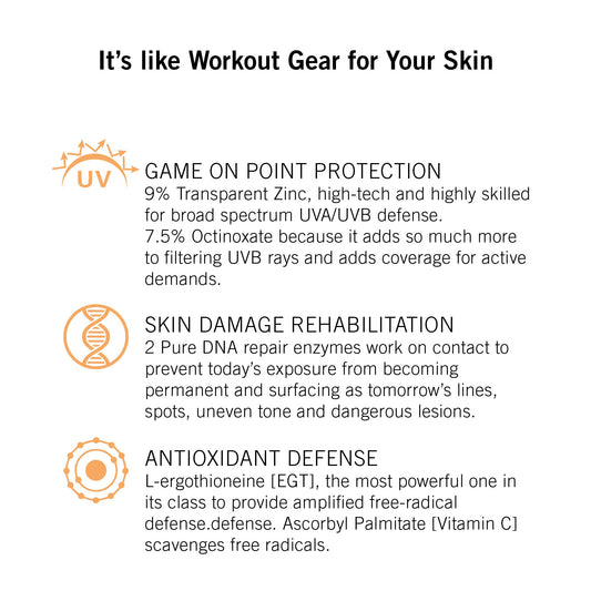 NEOVA SmartSkincare Active Sunscreen being applied to skin for even coverage