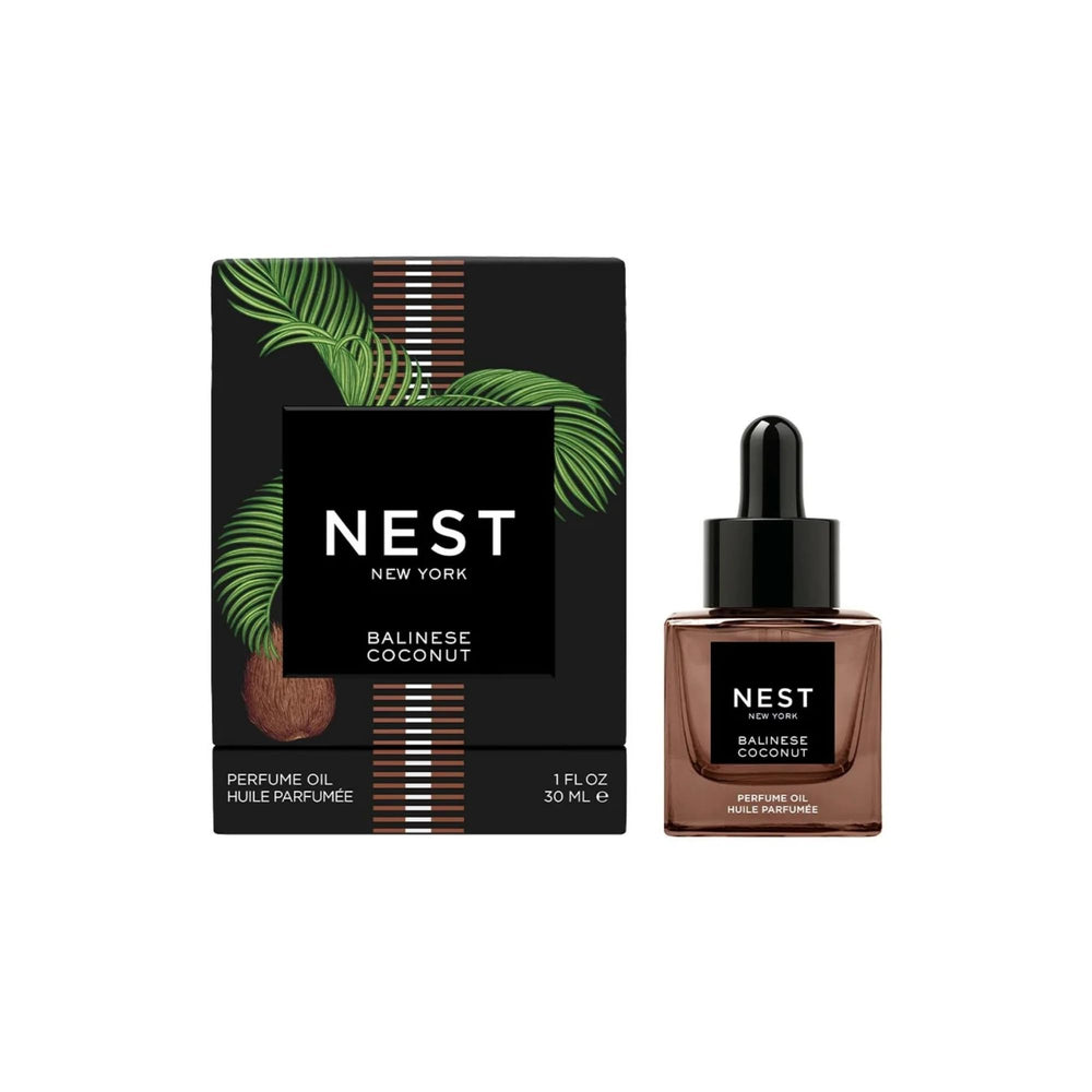 Nest New York Balinese Coconut perfume oil bottle, tropical scent for everyday wear.