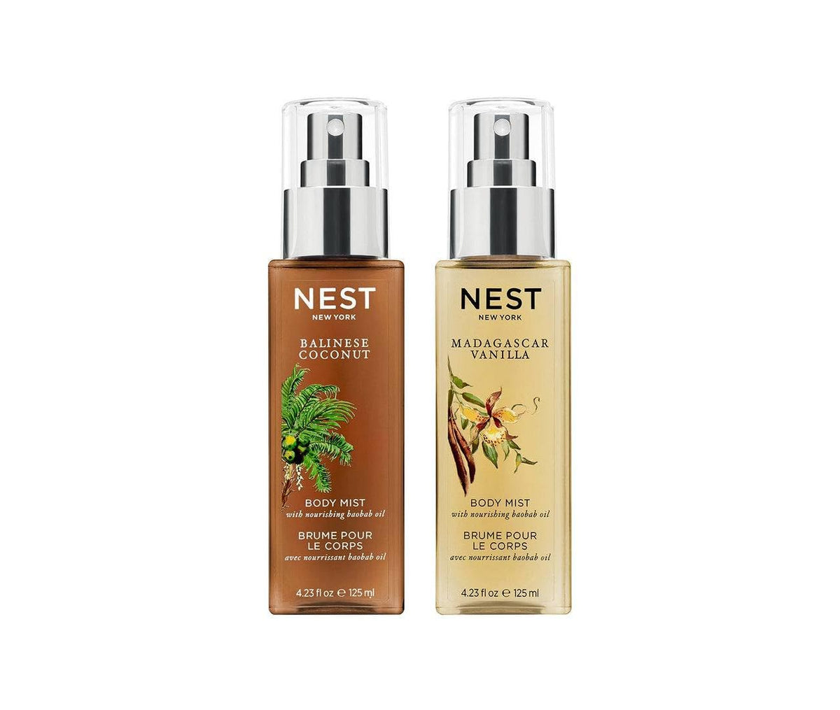 Nest New York Balinese Coconut Perfume Oil Body Mist bottle for refreshing skin and scent layering