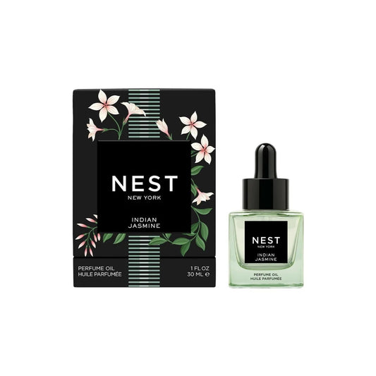 Nest New York Indian Jasmine perfume oil bottle with long-lasting jasmine aroma.