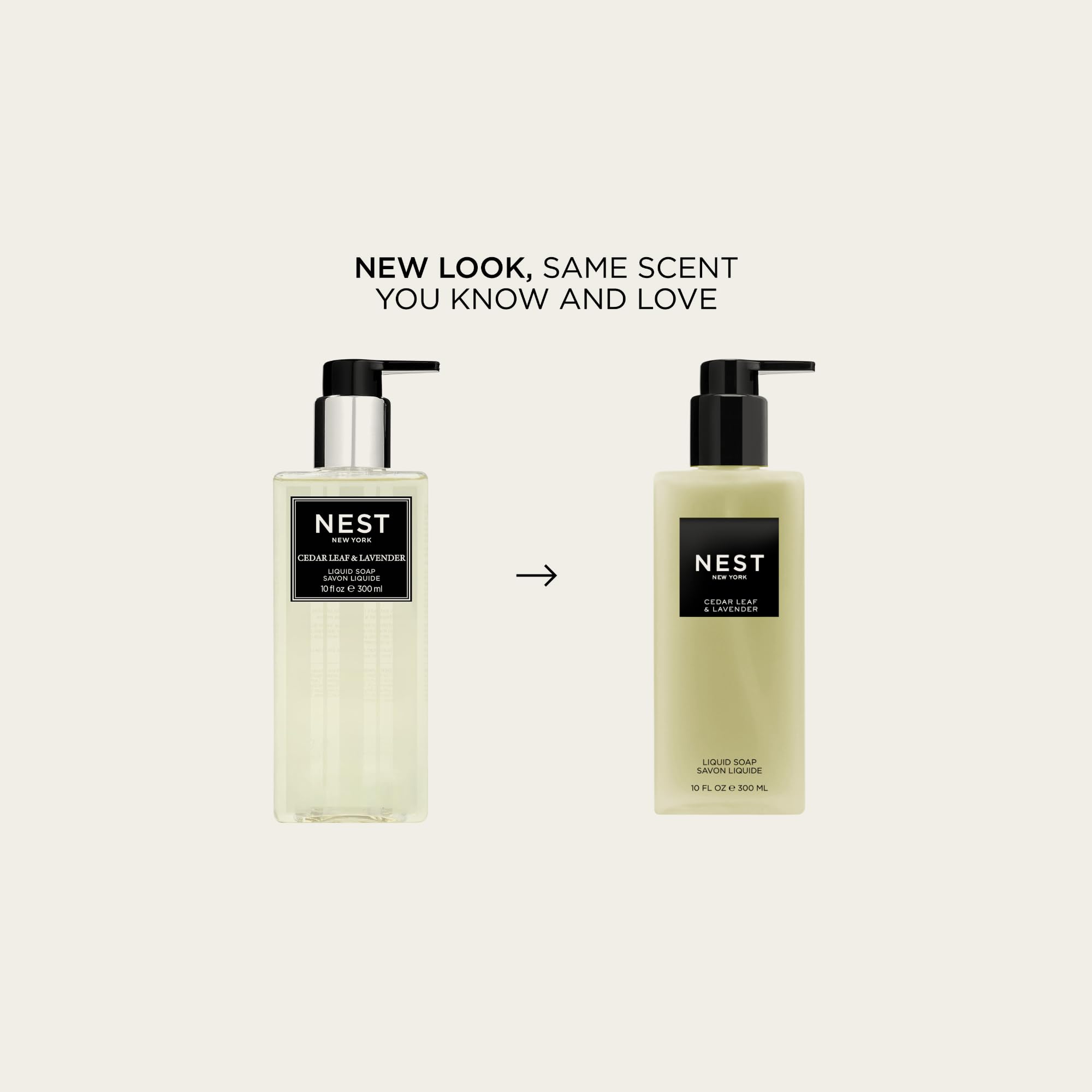 NEST New York Cedar Leaf and Lavender pump dispensing a controlled, fragrant wash.