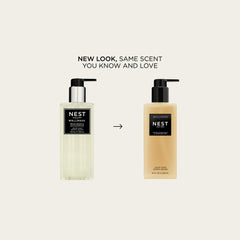 NEST New York Liquid Soap pump dispenses a smooth lather with a calming rose aroma.