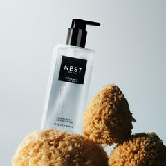 NEST New York Ocean Mist liquid soap lather for daily cleansing experience