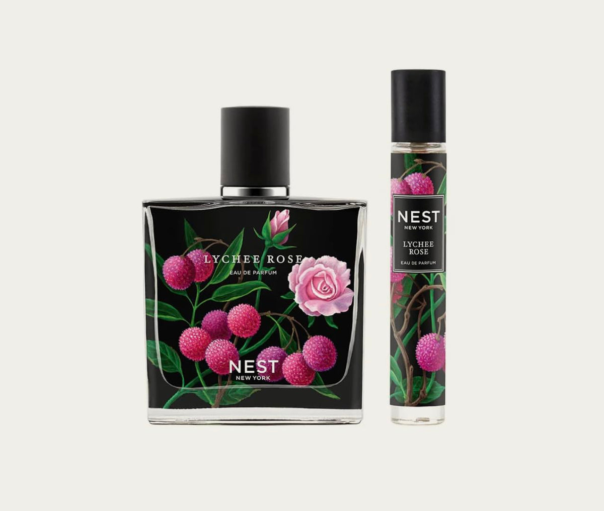 Nest New York Lychee Rose EDP bottle, 50ml, vibrant fruity-floral fragrance for daily wear.