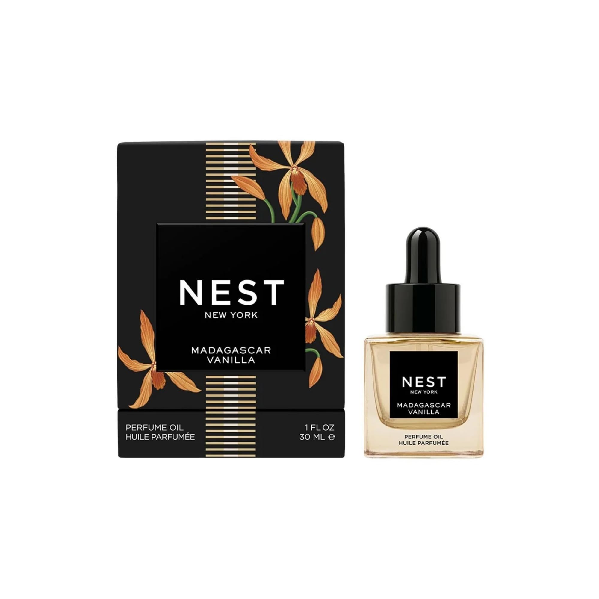 Nest New York Madagascar Vanilla Perfume Oil bottle with dropper for long-lasting scent