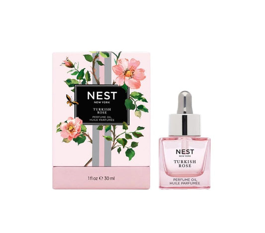 NEST New York Turkish Rose Perfume Oil bottle for a personalized, long-lasting fragrance.