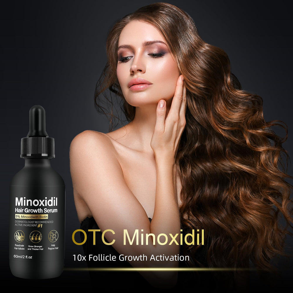 NETYIYUN 5% Minoxidil bottle cap view enabling precise dosing for thinning areas.