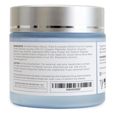 Close-up of Neurogan GHK-Cu Face Cream jar revealing creamy texture