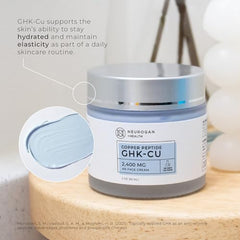 Application on fingertip demonstrates lightweight hydration from Neurogan cream