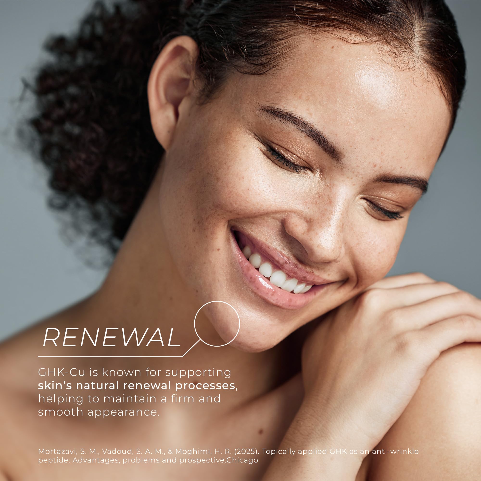 Swatch on skin reveals subtle hydration from Neurogan cream