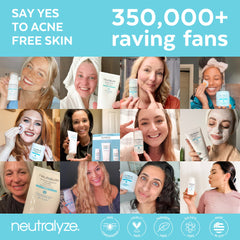 Neutralyze serum application on face showing smooth absorption.