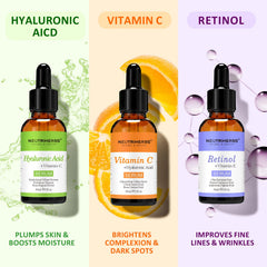 Neutriherbs Vitamin C Serum with routine setup for daily care