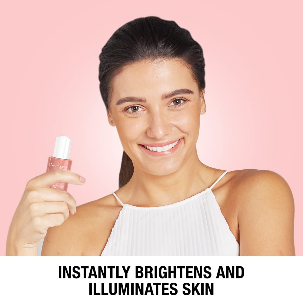 Neutrogena Bright Boost Serum turmeric extract visual emphasis for natural brightening