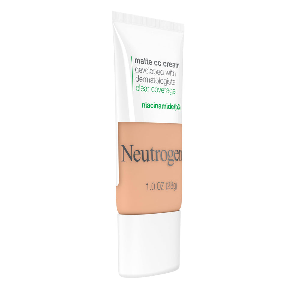 Neutrogena CC Cream tube closeup with clear labeling.