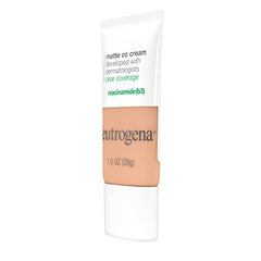 Travel‑ready Neutrogena Matte CC Cream bottle offering oil-free wear.