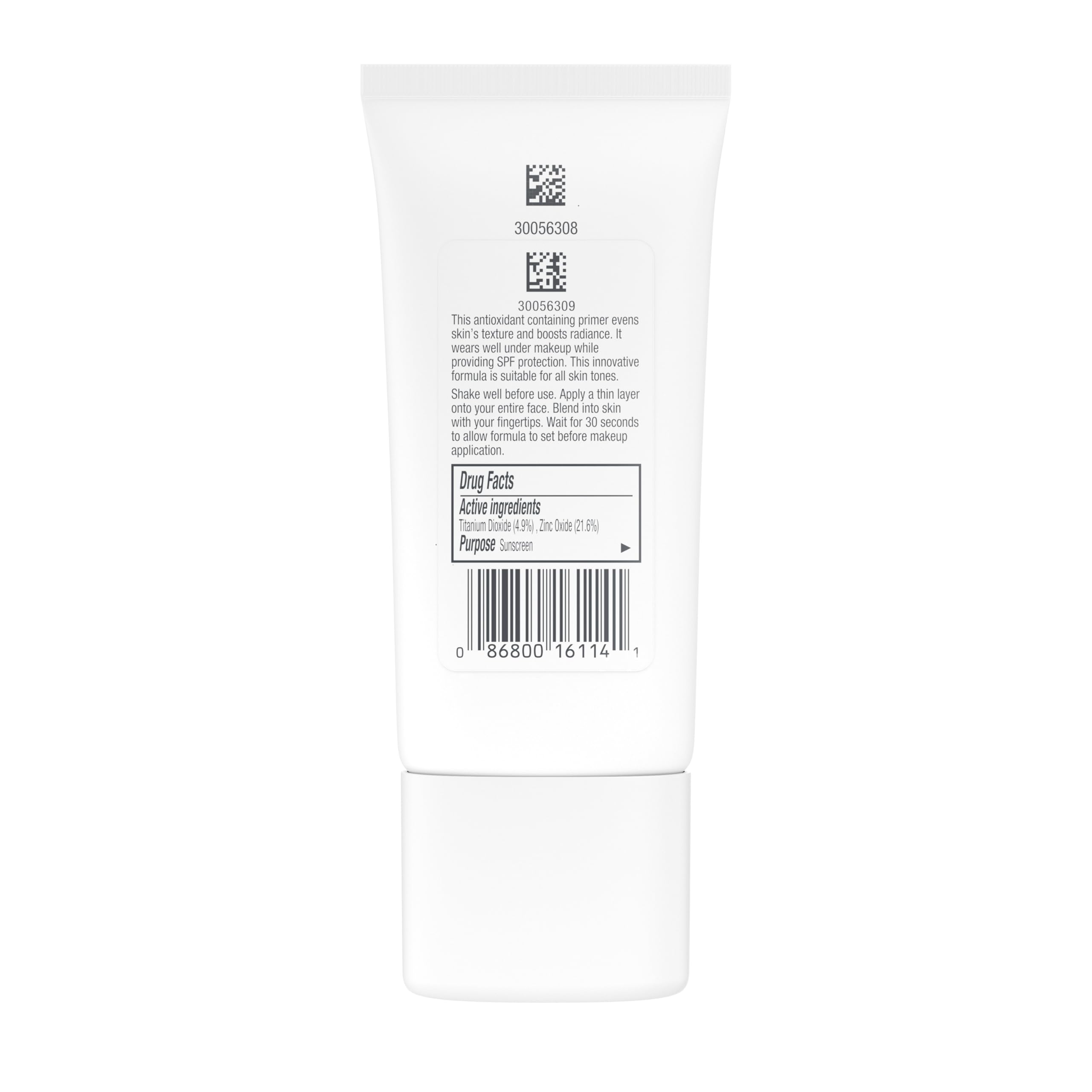 Daily use Neutrogena SPF30 primer ready for makeup or solo wear