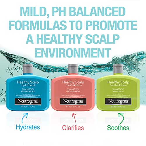 Neutrogena Exfoliating Healthy Scalp helps with oily hair feel refreshed.