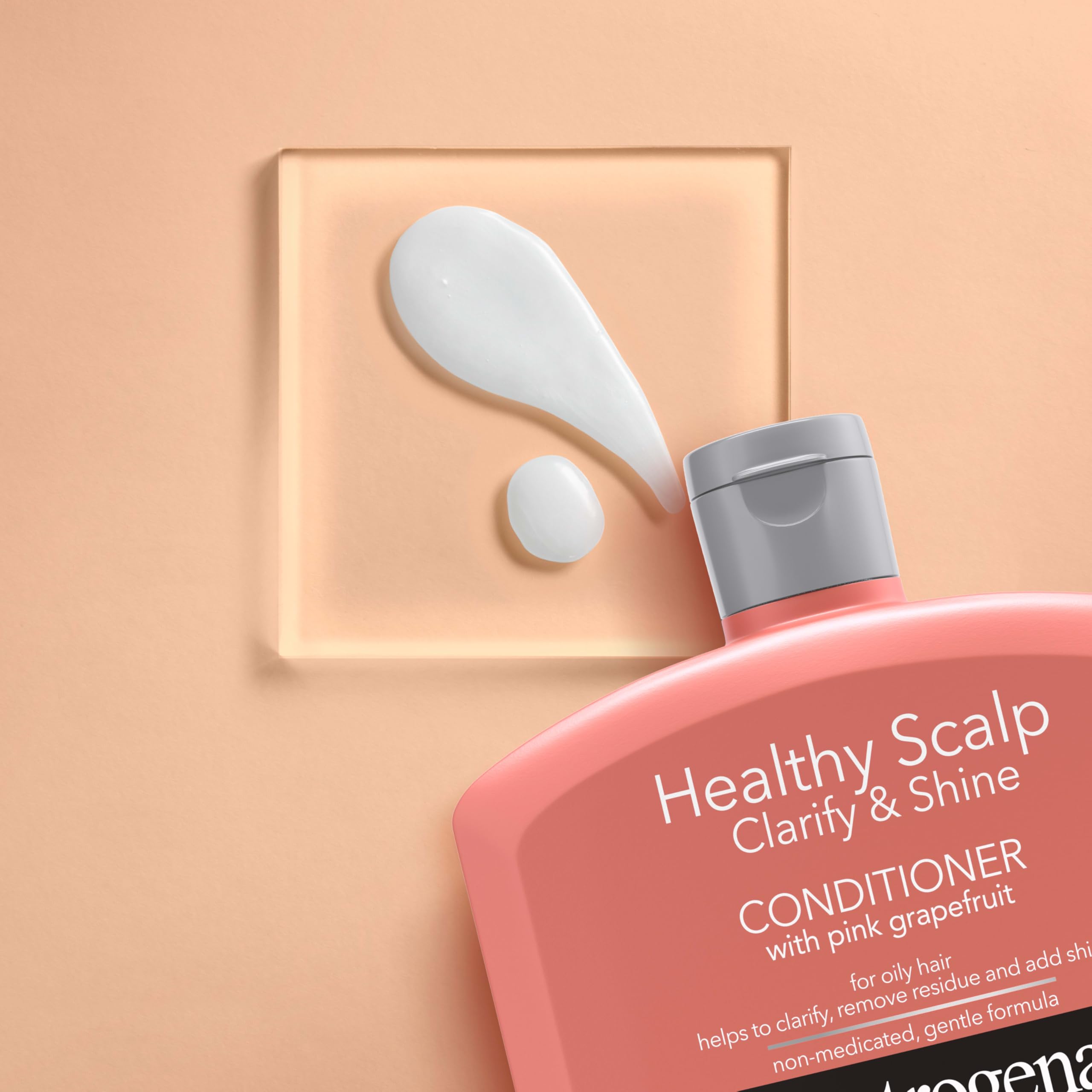 Neutrogena Exfoliating Healthy Scalp paraben- and phthalate-free label visible.